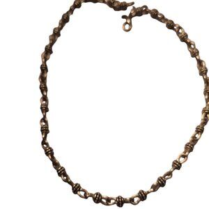 Premier Designs Silver Toned Metal Necklace Industrial Steampunk Links Boho